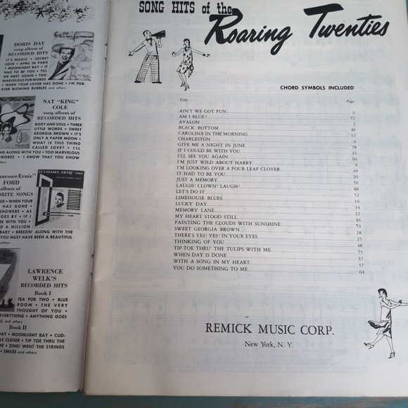 Vintage Sheet Music Book Songs Hits from Roaring 20s Piano Guitar Sing Musical - Picture 10 of 12